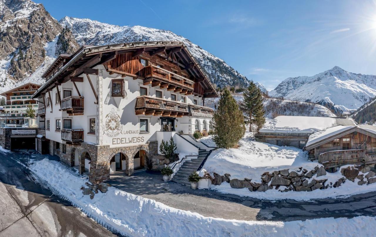 Landhaus Edelweiss Hotel Sankt Leonhard im Pitztal Exterior foto